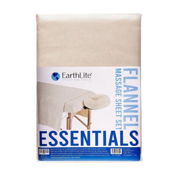 Earthlite Essentials Flannel Sheet Set naturel pakket