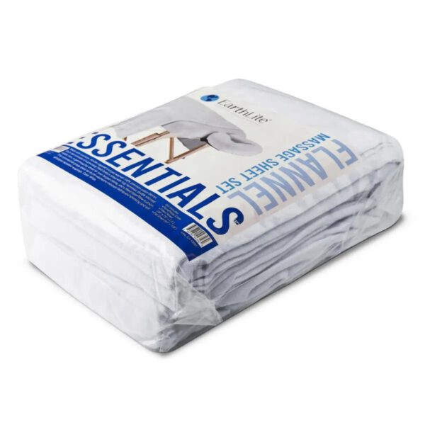 Earthlite Essentials Flannel Sheet Set wit zijkant