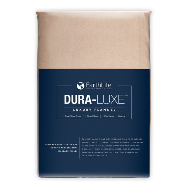 Juego de sábanas Earthlite Dura-Luxe Flannel PRO natural