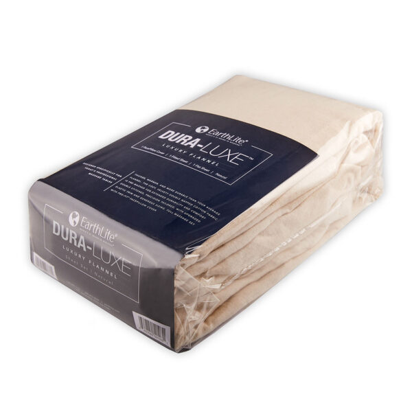 Earthlite Dura-Luxe Flanel sheet set PRO natural sideview