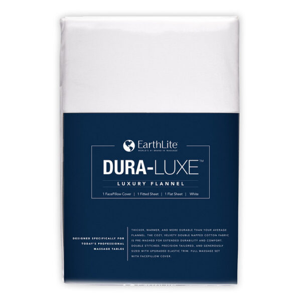 Earthlite Dura-Luxe Flanel sheet set PRO white