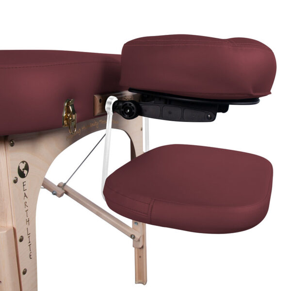 Earthlite armsteun voor stronglite massagetafels bordeaux