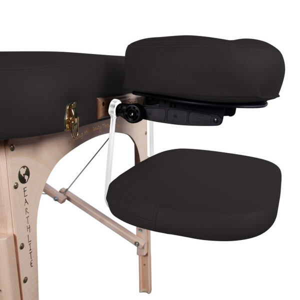 Earthlite armsteun voor stronglite massagetafels zwart