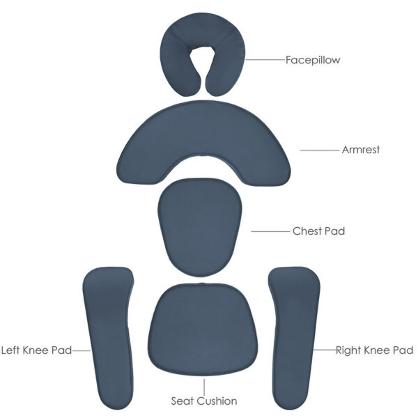Sternum vervanging pads voor de Vortex massagestoel