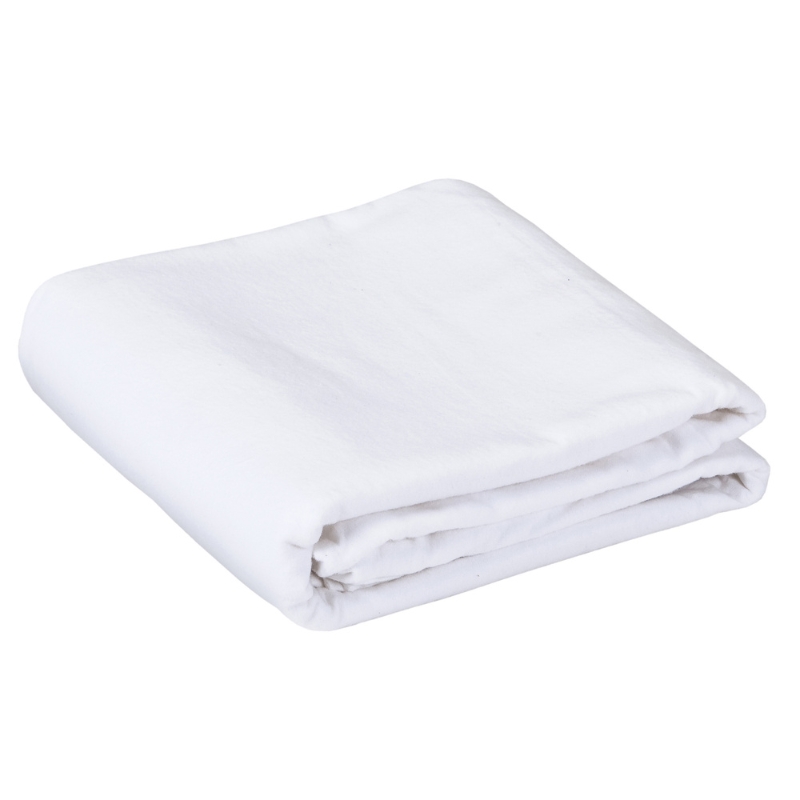 Earthlite Dura-Luxe Flanel fitted sheet Wit