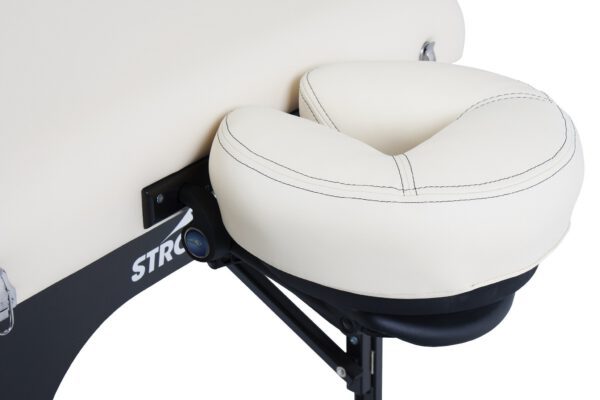 StrongLite New Premier Massagetafel Vanille Creme hoofdsteun