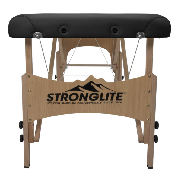 Stronglite Olympia Massagetafel zwart vooraanzicht
