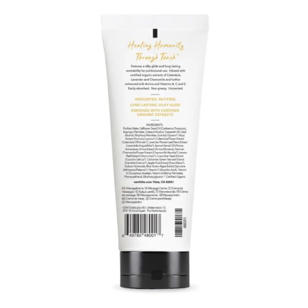 Earthlite Ever-Glide Massage Creme 237 ml achterkant