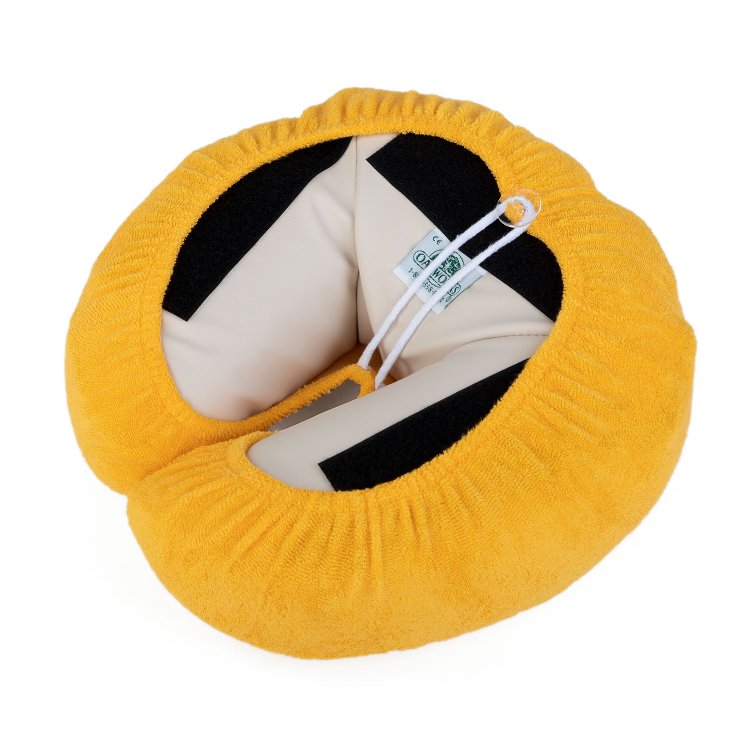 Frottee-Erweiterungsset – WellTouch honiggelbe Kopfstütze Rückseite